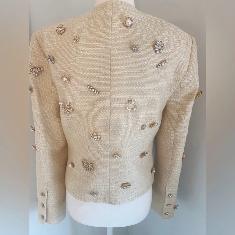 L’Agence Tayla Embellished Boucle Jacket - Picture 9 of 16